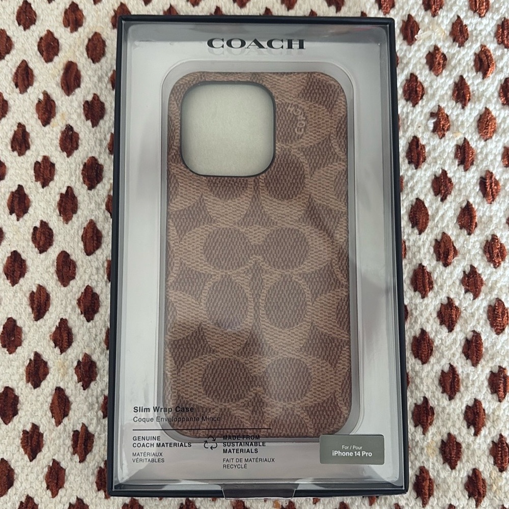 iPhone 14 Pro coach phone case, BRAND NEW